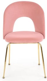 K-385 étkezőszék Világos rózsaszín bársony szövet