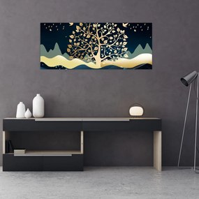 Egy aranyfa képe (120x50 cm)
