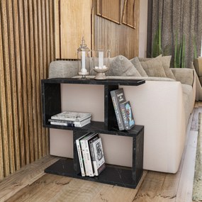 Kis asztal Life - Fekete, Marble