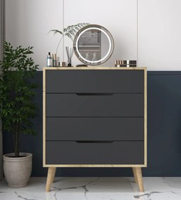 Flora - Sapphire Oak, Anthracite