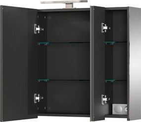 Szürke fürdőszoba szekrény 80x71 cm – Germania