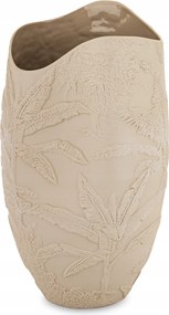 Elegáns Váza Porcelán Üveg Bézs 36 cm Stílus Természetes Dekoráció