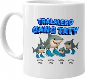 Tralalero apa bandája Három Gyerekkel Italian brainrot Viral Tiktok Bögre