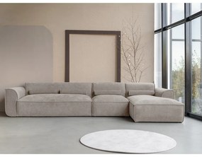 Bézs sarokkanapé (jobb oldali) Flex Felix – Miuform