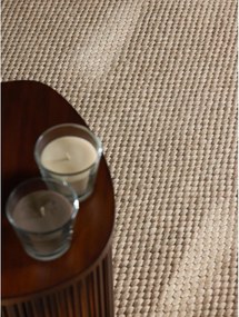 Bézs kézi szövésű gyapjú kerek szőnyeg ø 160 cm Lyon Beans – Elle Decoration