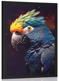 Plakát kék-arany papagáj