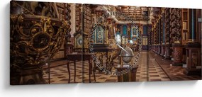 Kép - Prága Clementinum (órával) (90x30 cm)