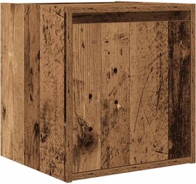vidaXL antik fa színű falra szerelhető éjjeliszekrény 38x34x40 cm