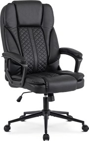 Forgószék fekete színben, műbőr kárpittal. PHONIX