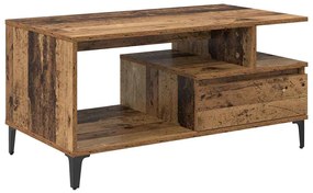 Dohányzóasztal with Drawer Régi fa 90 x 49 x 45 cm Faanyag
