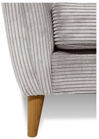 Világosszürke kordbársony kanapé 170 cm Paris – Scandic