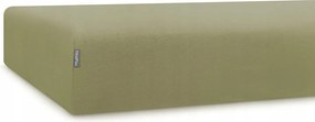 Khaki pamut lepedő 80x200 cm gumis Mumla Mumla