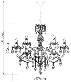 GLOBO 63116-6 - CUIMBRA I függeszték 6xE14/40W
