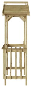 Grillsátor Barna 133.5 x 63 x 200 cm Impregnál szőke fenyő