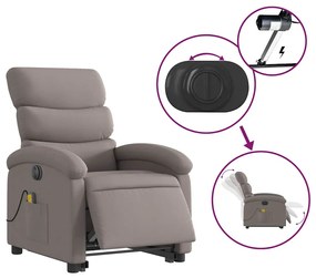 tópszínű szövet dönthető elektromos álló masszázsfotel