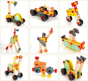 Fa gyerek szerelőasztal, barkácspad