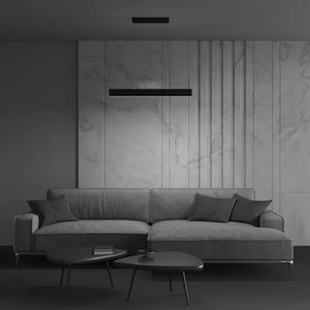 Maytoni P010PL-L23B4K - LED Csillár zsinóron STEP LED/23W/230V 4000K 91 cm fekete