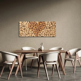 Kép - szív fából (120x50 cm)