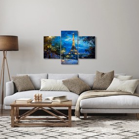 Kép - Olajfestmény az Eiffel-toronyról (90x60 cm)