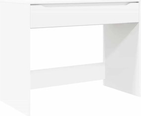 vidaXL Asztal fiókkal tárolóval Fehér 100 x 50 x 78 cm Faanyag