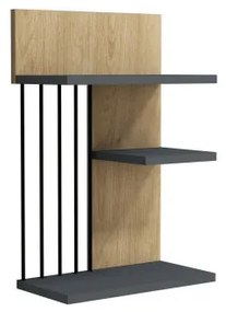 Fali polc NEZMA 60x40 cm bézs/antracit