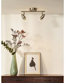 Lucide 13955/10/12 - LED Spotlámpa CARO-LED 2xGU10/5W/230V króm