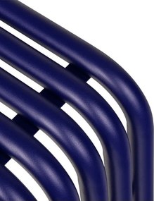 Kék fém kerti pad Nokk – noo.ma