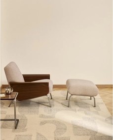 Világosbarna zsenília lábtartó Amsen – Kave Home