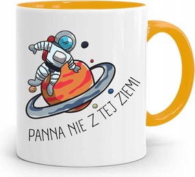 Sárga Bögre Lányoknak Nem Ebből A Földből, fényképes nyomattal