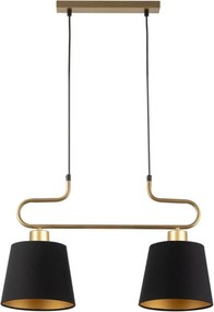 SIGMA LIGHTING 40645 VOLUTTO TöbbĂĄgĂș FĂŒggesztett LĂĄmpa Fekete, RĂ©z, Arany E27 IP20