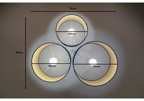 Duolla - Mennyezeti lámpa ROLLER TRIO 3xE27/60W/230V antracit
