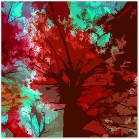 Poszterek 140x140 Őszi absztrakt