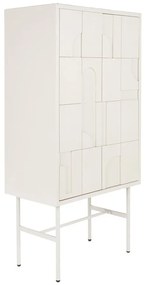 Világosszürke szekrény 70x140x40 cm Funk – White Label