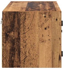Fali Szekrény Falra szerelhető Öreg fa 68 x 37 x 35 cm Faanyag
