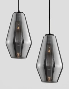 NOVA LUCE 9724101 VEIRO Egyágú Függesztett Lámpa Üveg E27 IP20