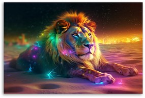 Gario Vászonkép Fenséges oroszlán pihen Méret: 100 x 70 cm
