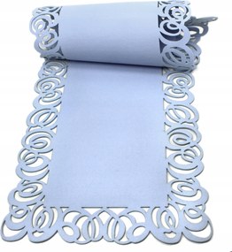 Poliészter filc futófelület világoskék 100 cm Elipso mintás