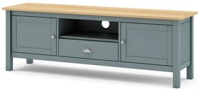 Szürkészöld borovi fenyő TV-állvány 158x53x40 cm Misti – Marckeric