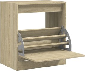 vidaXL sonoma tölgy színű szerelt fa cipőszekrény 60 x 42 x 69 cm