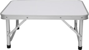 Összecsukható kempingasztal, 60 cm, alumínium/MDF, KEPI TYP 2
