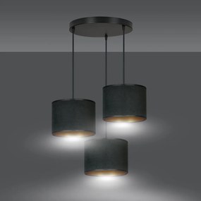Emibig modern függeszték hilde fekete emi1054/3prem