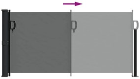 antracitszürke behúzható oldalsó napellenző 100 x 300 cm