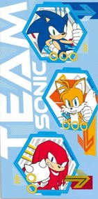 Sonic a sündisznó Team fürdőlepedő, strand törölköző 70x140cm