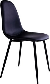 Stockholm 2 db fekete szék fekete lábakkal - House Nordic