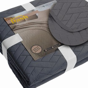 Ágytakaró 200 x 220 Steppelt Dash Grafit Kétoldalas Egyszínű