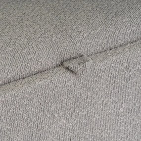 Világosszürke buklé puff – Casa Selección