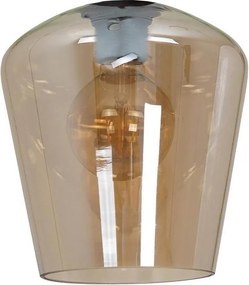 Univerzális csereüveg SANTIAGO E27 átm. 18 cm füstös barna