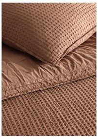 Barna kétszemélyes-hosszabbított renforcé pamut ágyneműhuzat 240x220 cm Waffle Striped – Mila Home Luxury