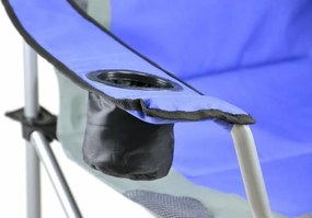 DIVERO Kempingszék Deluxe 2 db 600D kék