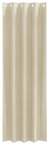 Függönyök függönyökkel 2 pcs Krém 140 x 260 cm Bársony
